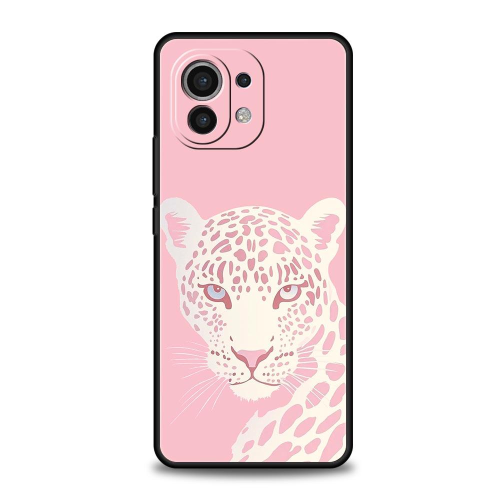 Handyhülle für Xiaomi Mi 15 14 13 12 11 Lite 14T 13T 12T 11T Pro Poco X7 X6 X5 X3 Pro F6 F5 F4 Hülle Rosa Leopardenmuster