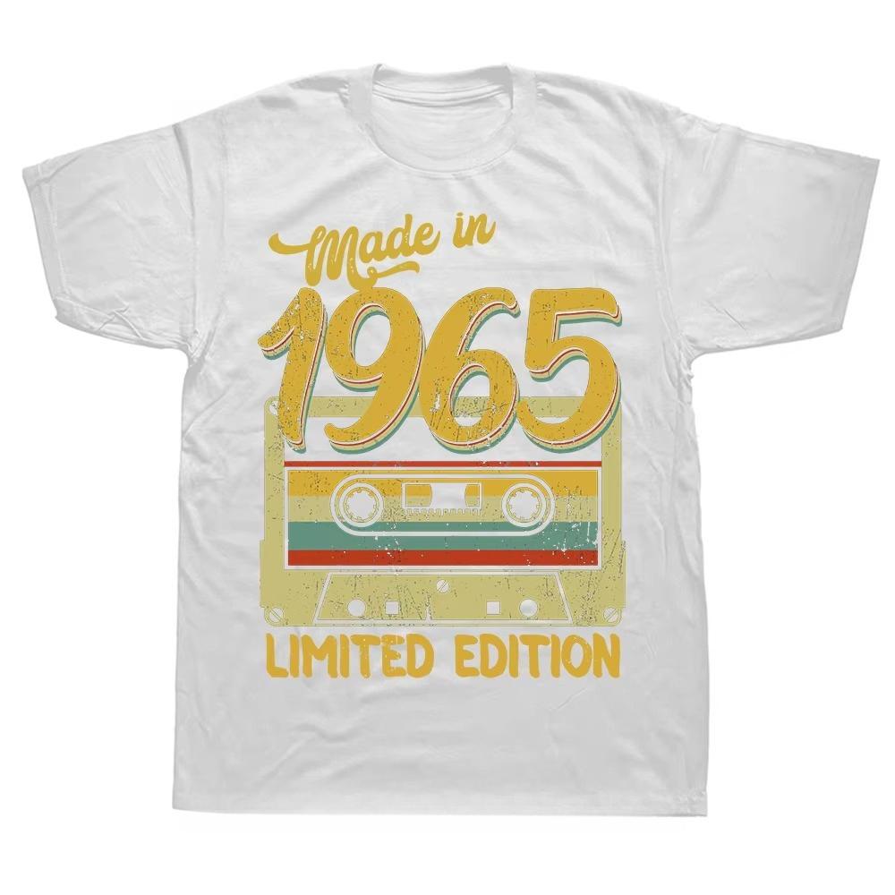 Hergestellt 1965 Limitierte Edition T-Shirt Baumwolle Atmungsaktiv Lässig 58 Jahre Awesome 58. Vater T-Shirt Klassische Oberteile Tees Männer