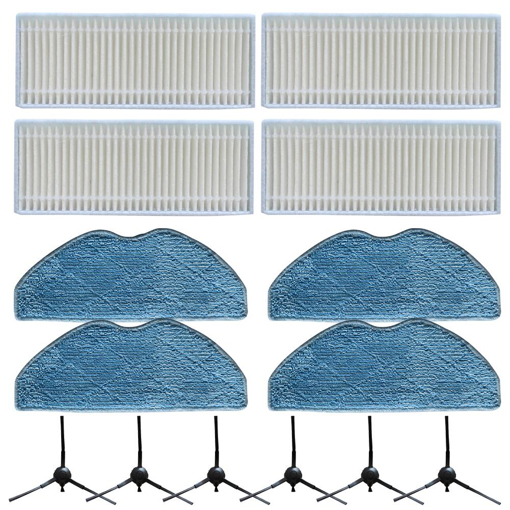 1 Set Side Brush Filter Mop Cloth Kit For Tapo RVA100 RV10 RV30 Vacuum Cleaner Accessories Cleaning Spare To Replace