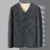Men's Thickened Velvet-Lined Cotton Jacket for Cold Protection - Winter Warmth, Middle-Aged & Elderly Dad's Style