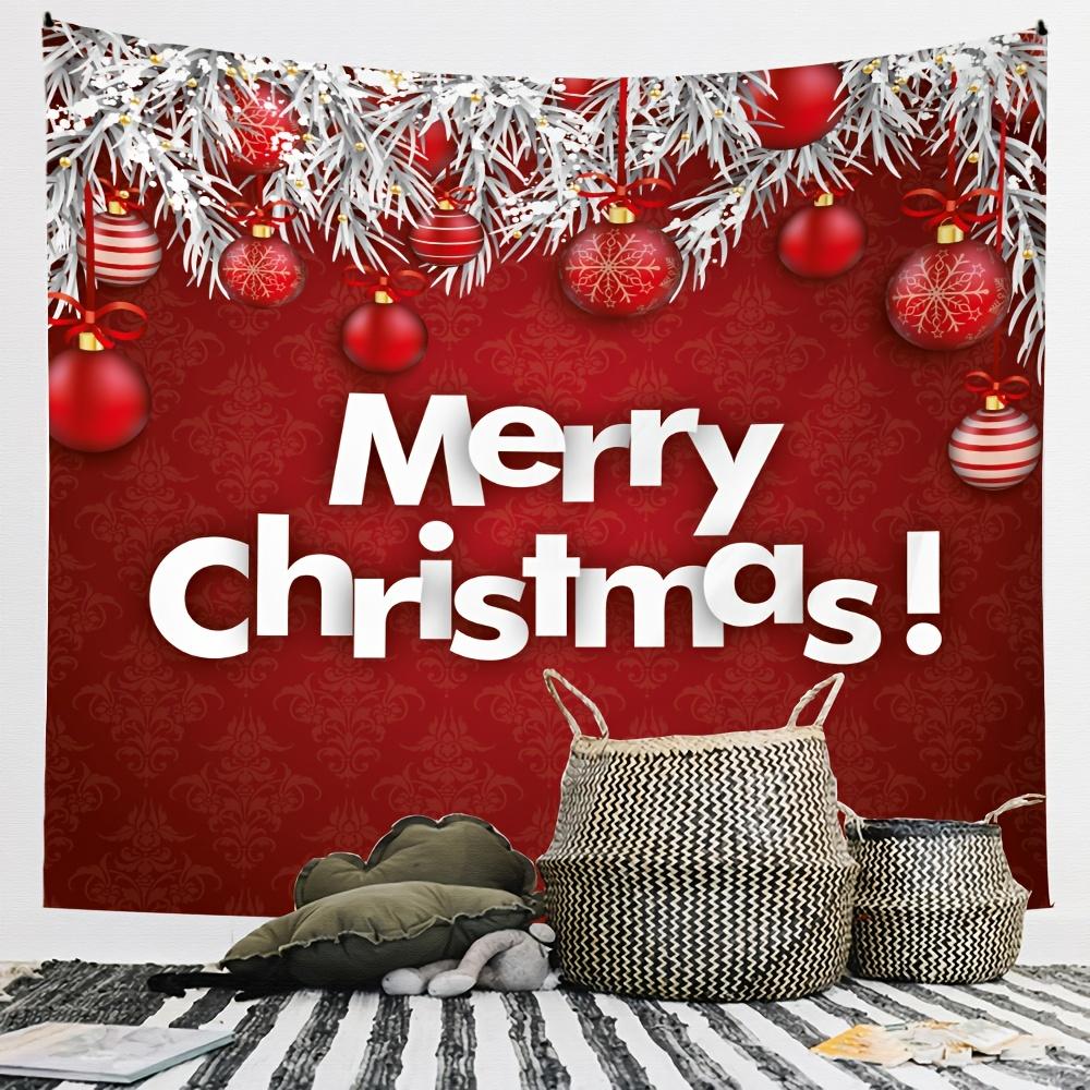 Buon Natale Decorazione domestica Arazzo artistico Casa Soggiorno Camera da letto Decorazione murale Appeso a parete Sfondo Arazzo in tessuto
