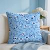 Puppy Sketches Cushion Cover Short Plush Soft DoubleSided Printing Pillow Case Cozy Sofa Bedroom Home Decor Gift