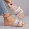 Slippers Women Sandals Summer Greek Style Boho Folk-custom Ladies Flat Shoes Casual Breathable Comfortable Beach Women Slippers