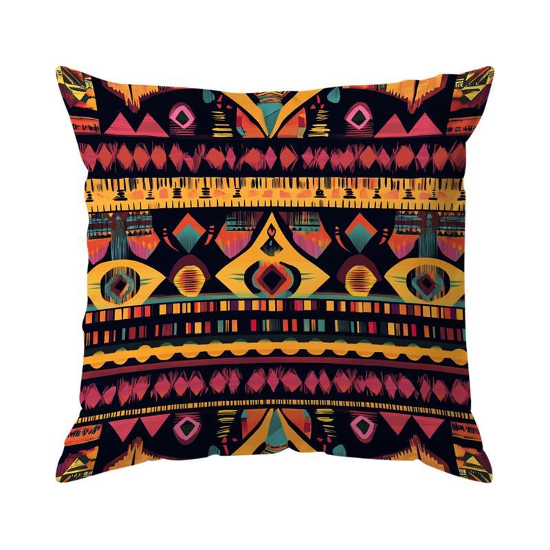 African Tribal Pattern Decorative Sofa Cushion Cover Pillow Pillowcase Throw Pillows Home Decor Pillowcover 45x45cm