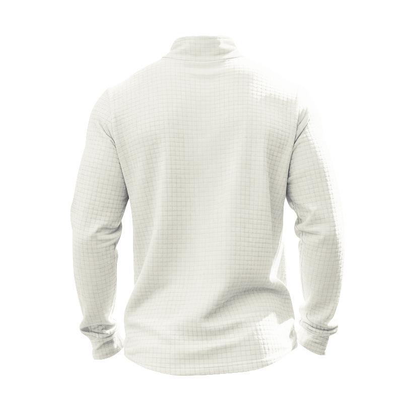 Autumn New Loose American Casual Commuting Simple Stand Collar Zipper Men's All-match Sweatshirt