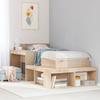VidaXL Bedside Table with Desk 232x122x75 Cm Solid Pine Wood 855750