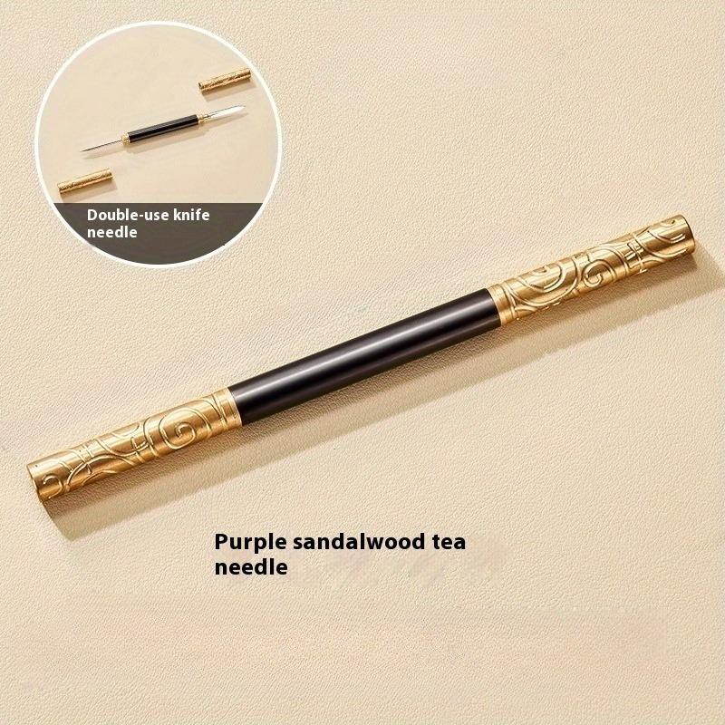

1 шт. Золотая палка Игла для чая Эбеновое дерево Палисандровое дерево Чайный нож Пуэр Специальный инструмент для чайного пирога Аксессуары для чайной церемонии