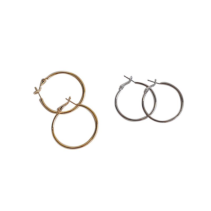 Classic Simple Exaggerate Big Geometric Circle Hoop Earrings For Women Temperament Fashion Korean Dangle Party Jewelry Accessory