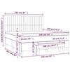 3137328 vidaXL Divan Bed with Mattress Dark Brown 160x200 Cm