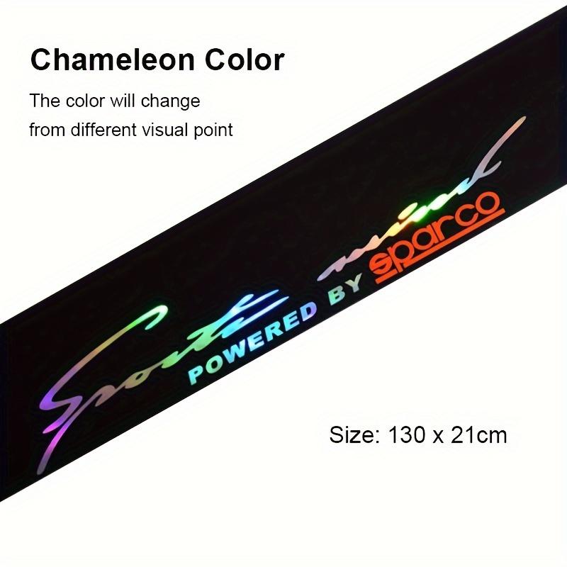 Colorful Reflective Car Stickers Waterproof Decal Front and Rear Windshield Decoration Reflective Laser Auto Accessories