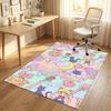 Personalized Crystal Velvet Carpet,Sailor Moon Custom Printed Name, Plush Area Rug For Home Indoor Decor