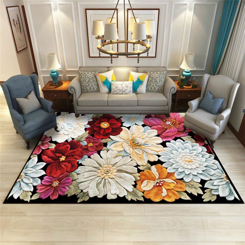 New Chinese Style Carpet Floor Mat Living Room Sofa Floor Mat Household Bedside Carpet