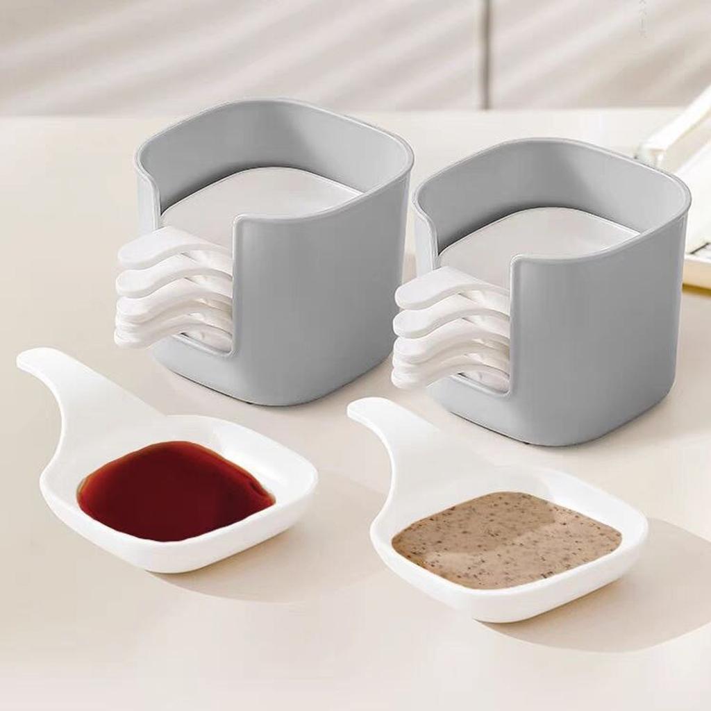 Set Of 6 Dishes With Handles, Serving Bowls For Side Dishes, White Dipping Bowls,  Dishes For  Etc.
