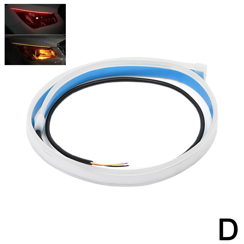 30cm Car Hood Light Strip Daytime Running Flexible LED Auto Decorative Atmosphere Ambient Lamps DRL 12V