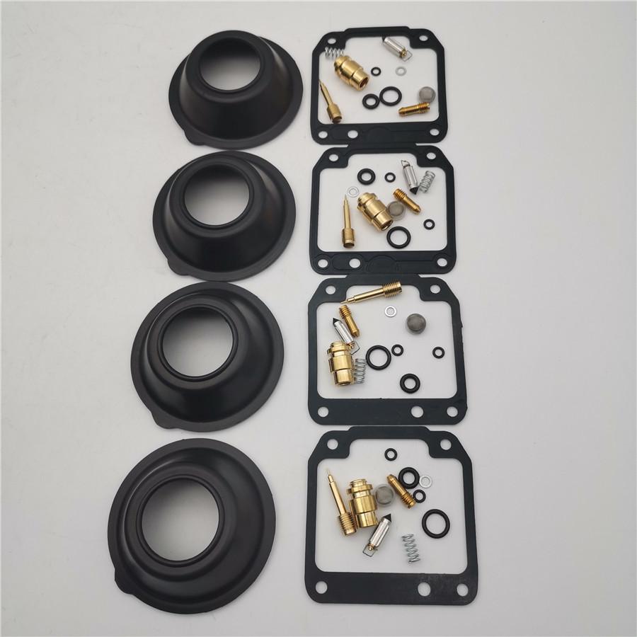 4 Set Carburetor Rebuild Kit w/ Diaphragm For Yamaha Maxim XJ550  XJ 550 1981-83