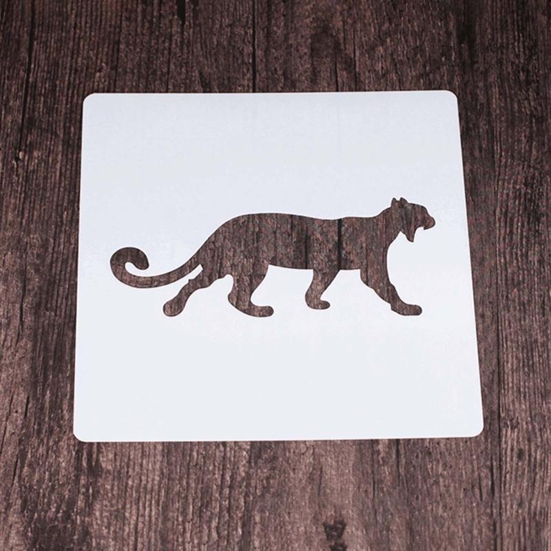 Reusable Animal Painting Stencils Various Pattern Silhouette DIY Craft Templates On Wood Wall Paper Card Canvas Door 9x