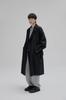 STUDIO NANS Long Trench Coat Men's Knee-Length (XL, Black)