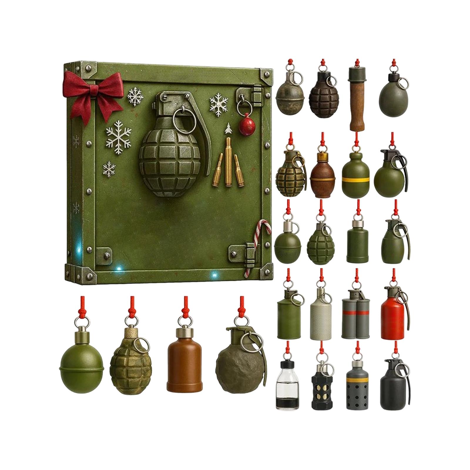 

Christmas Arrival Calendar, Spend A Happy Christmas Countdown Together, 24 Acrylic One Size