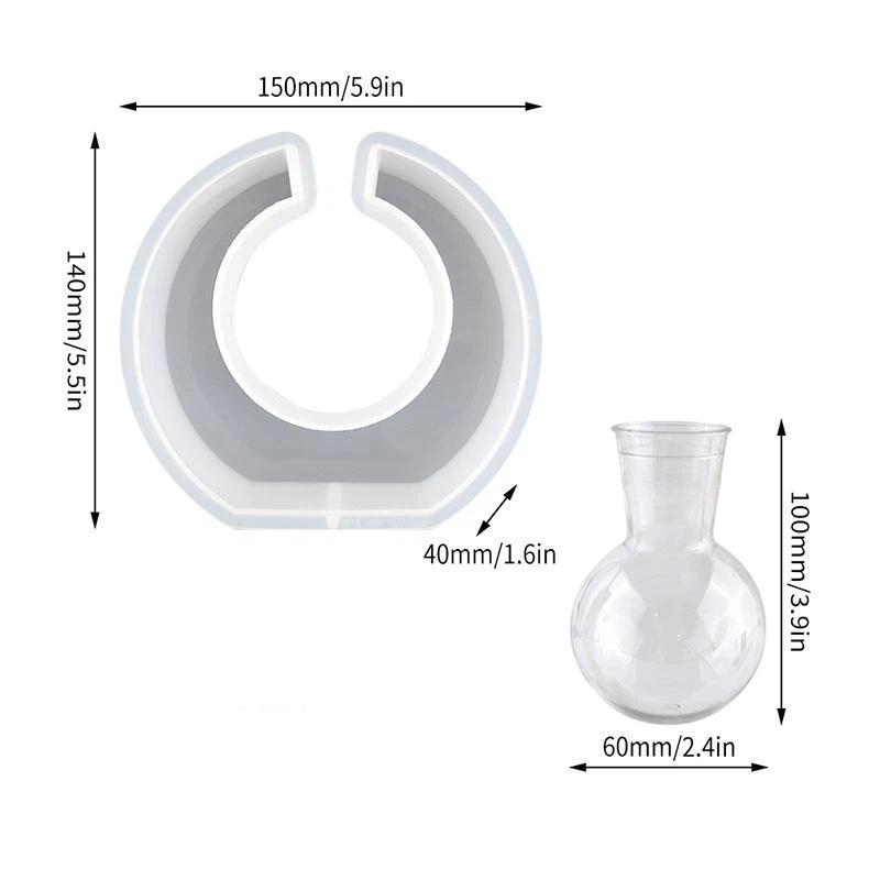 

Основание для вазы Силиконовая форма из эпоксидной смолы DIY Горшок для растений Цветочный горшок Поднос Кронштейн Формы для водных растений Для смолы Домашний декор A4