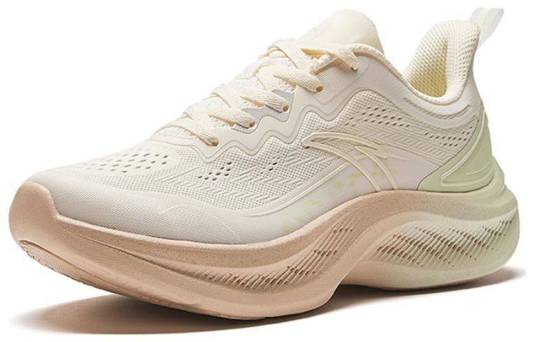 Women's Sneakers Anta Crane Cloud Breathable Lightweight Low top Running Shoes Women's White Pink