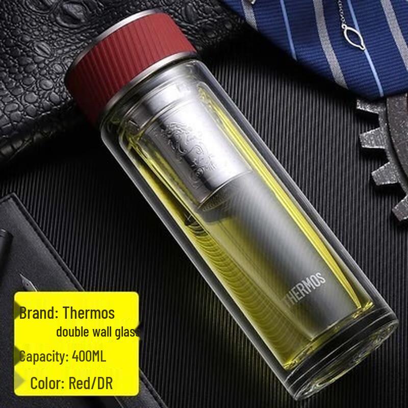 Thermos TCGA-400 Double-Wall Glass Tea Mug