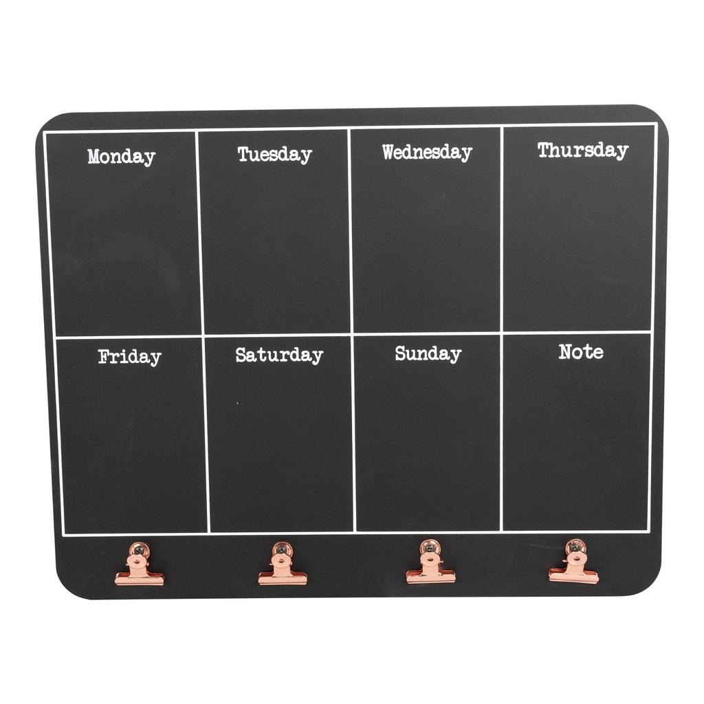 Buy Black Weekly Memo Board With Copper Clips at affordable prices