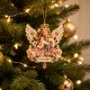 Scatola porta contanti di Natale riutilizzabile con porta angelo, ornamento da appendere, ciondolo portadenaro in acrilico per gioco in famiglia, decorazione per albero di Natale, festivo