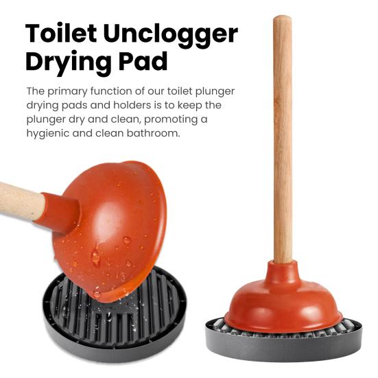 Toilet Plunger Drying Mat Bathroom Organizers Toilet Plunger Holder Restroom Organizer Supplies Keeps Plunger Clean Pads for Toilet Sink Plungers