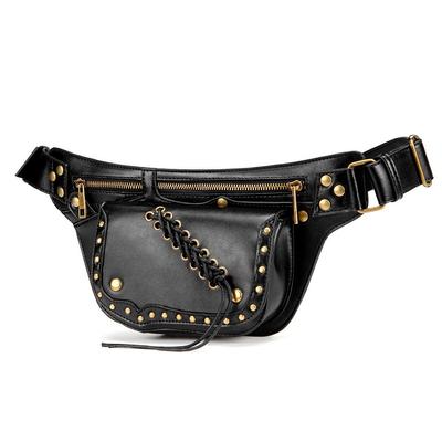 Gotická taška, kožená ledvinka, ledvinka, crossbody, přes rameno, kabelka na hrudník, batoh, cestovní taška, opasek, ledvinka, pro detailní záběr