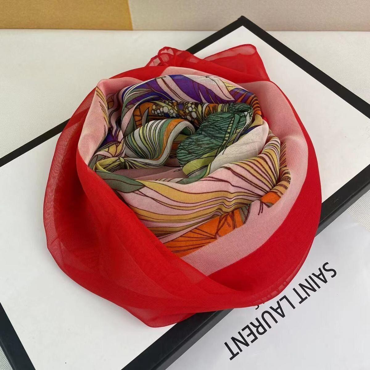 

Шелковый шарф для женщин Новый летний высококачественный женский универсальный шелковый шарф Ветрозащитная шаль для женской тиары Шарф Пляжное полотенце 160-50cm