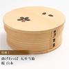 Magewappa Round Bento Box Cherry Blossom Plain Wood Lacquerware Cedar Moisturizing Natural Wood Side Dishes Natural Wood Women Men