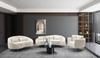 Sofa 3 Seaters Oslo With Cushions Cream Cm 185X84X68