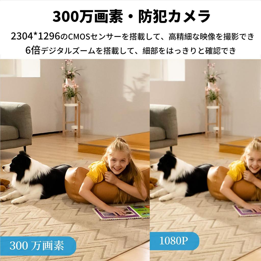 Und 5 GHz WLAN-Anruf 3 Millionen hohe Sicherheitsüberwachung Haustier Innenbereich menschliche Sicherheit automatische PTZ-Alarm Heimbeantwortung Alexa-kompatibel [2.4-kompatibel,