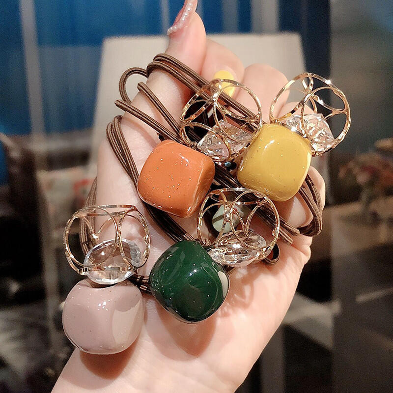 Twinkle Cube Hair Band 5P SET