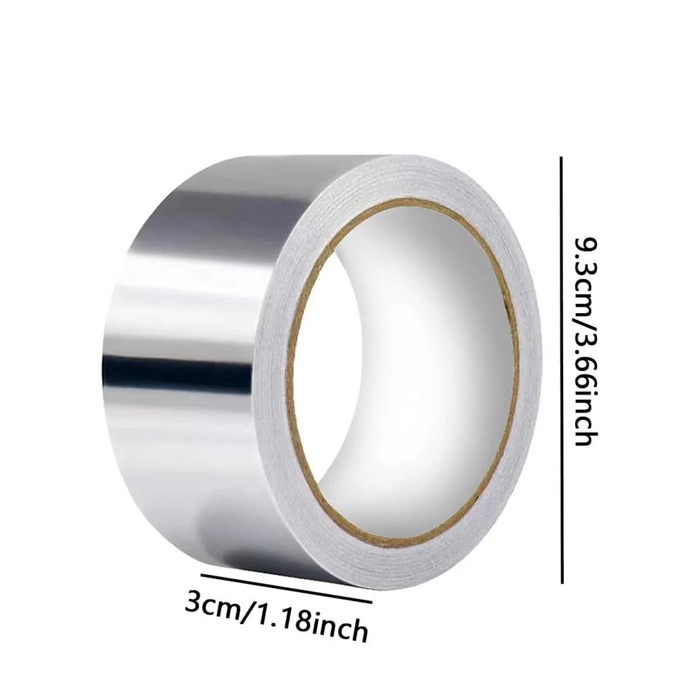 

1 шт.-кухонная высокотемпературная алюминиевая фольгированная лента для кухни, для ремонта труб, герметизирующая фольга, теплоизоляционная, герметичная лента серебряный