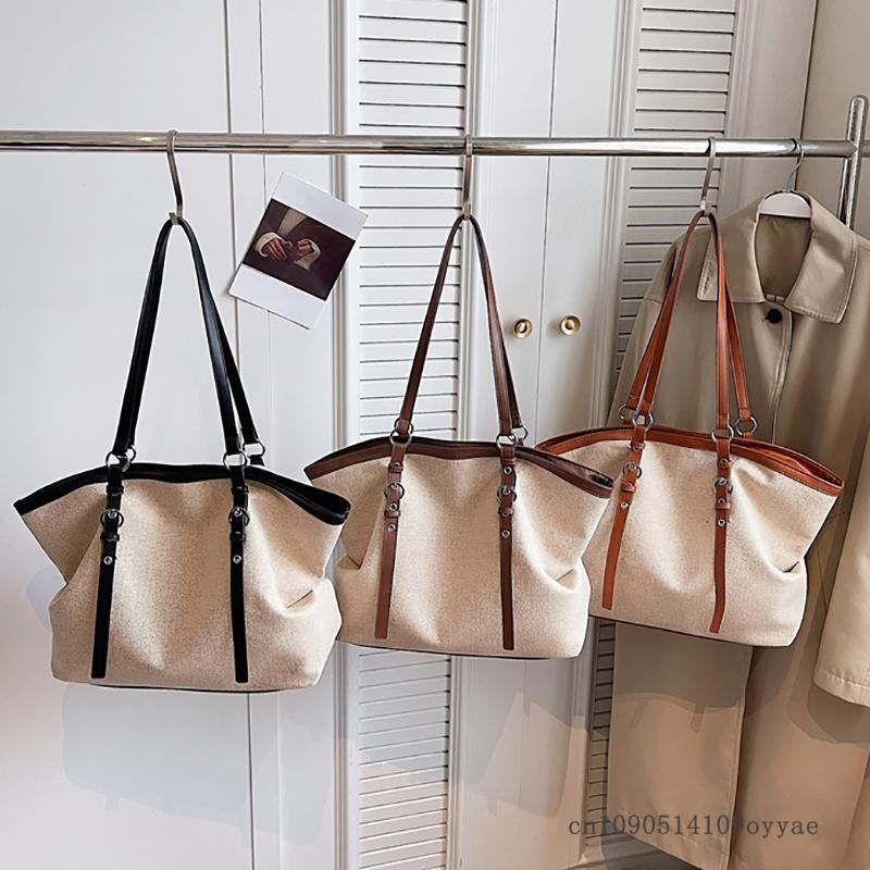 Large Capacity Tote Bag Fashionable Urban Minimalist Style Underarm Single Shoulder Bag for Commuting Bag Casual Shoulder Bag