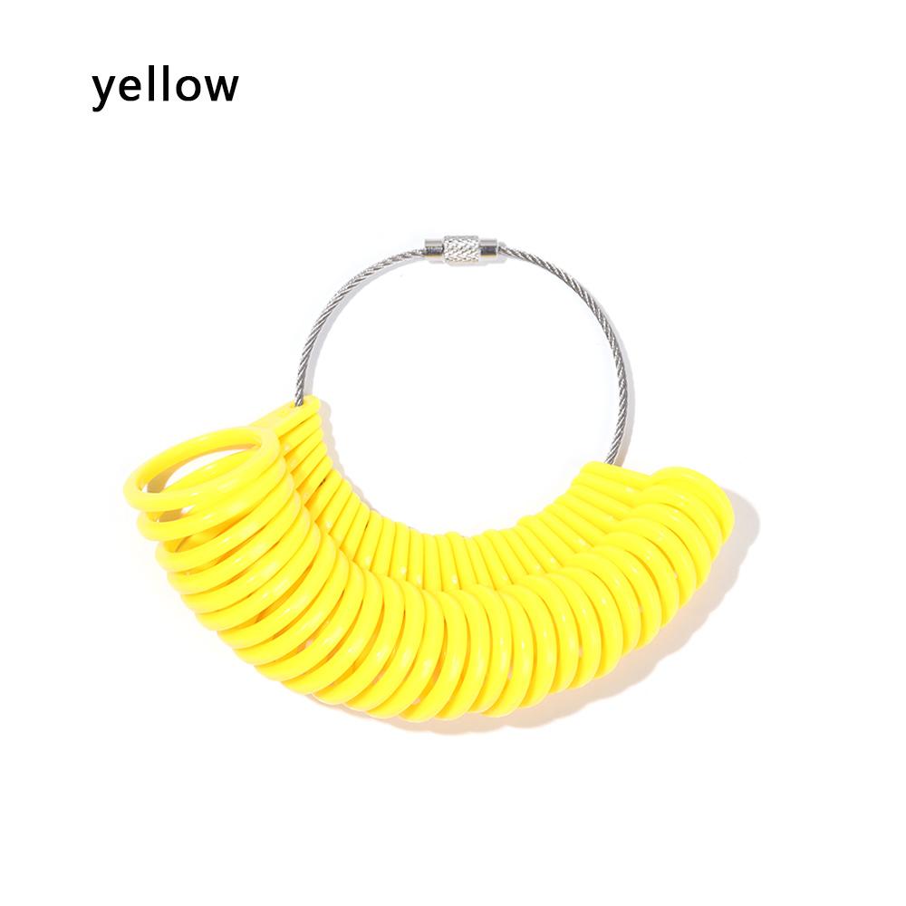 Plastic Generic US/UK Jewelry Size Ring Finger Sizer Gauge Tool Jewelry Measurement Loop Jeweler