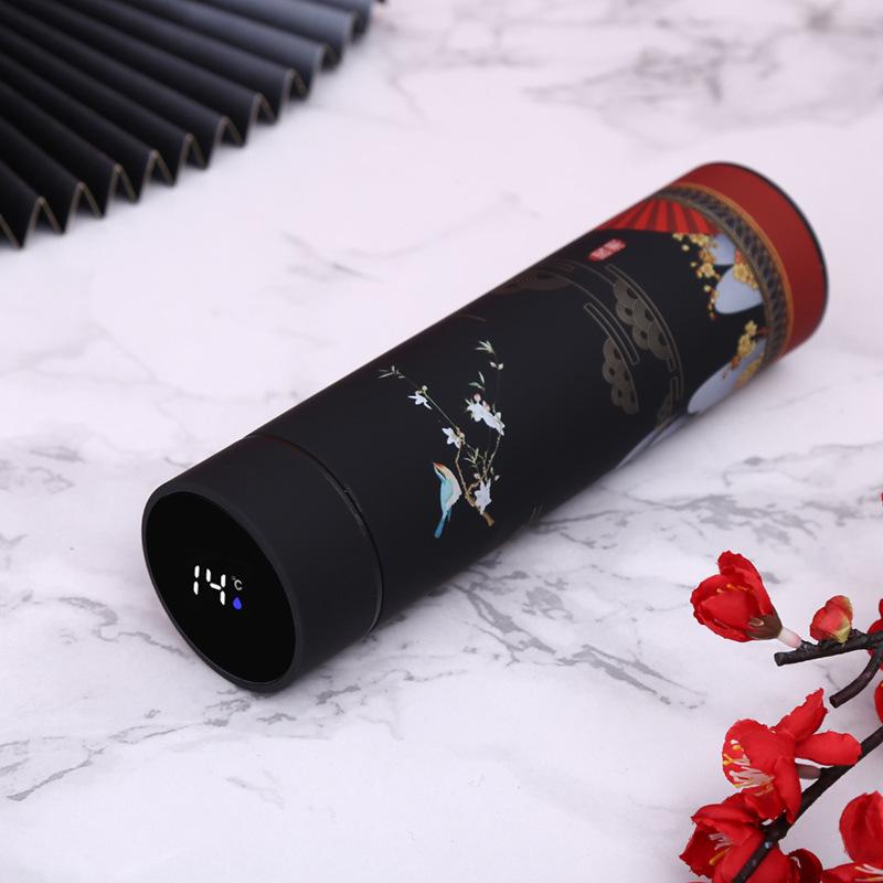 Thermos Cup 304 Stainless Steel Warm Water Cup Large Capacity Portable Tea Cups for Men and Women Chinese Style.