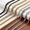 Classic Versatile Stainless Steel Cuban Link Chain Necklace For Men Women Basic Punk Curb Link Chain Neck Jewelry Accessories