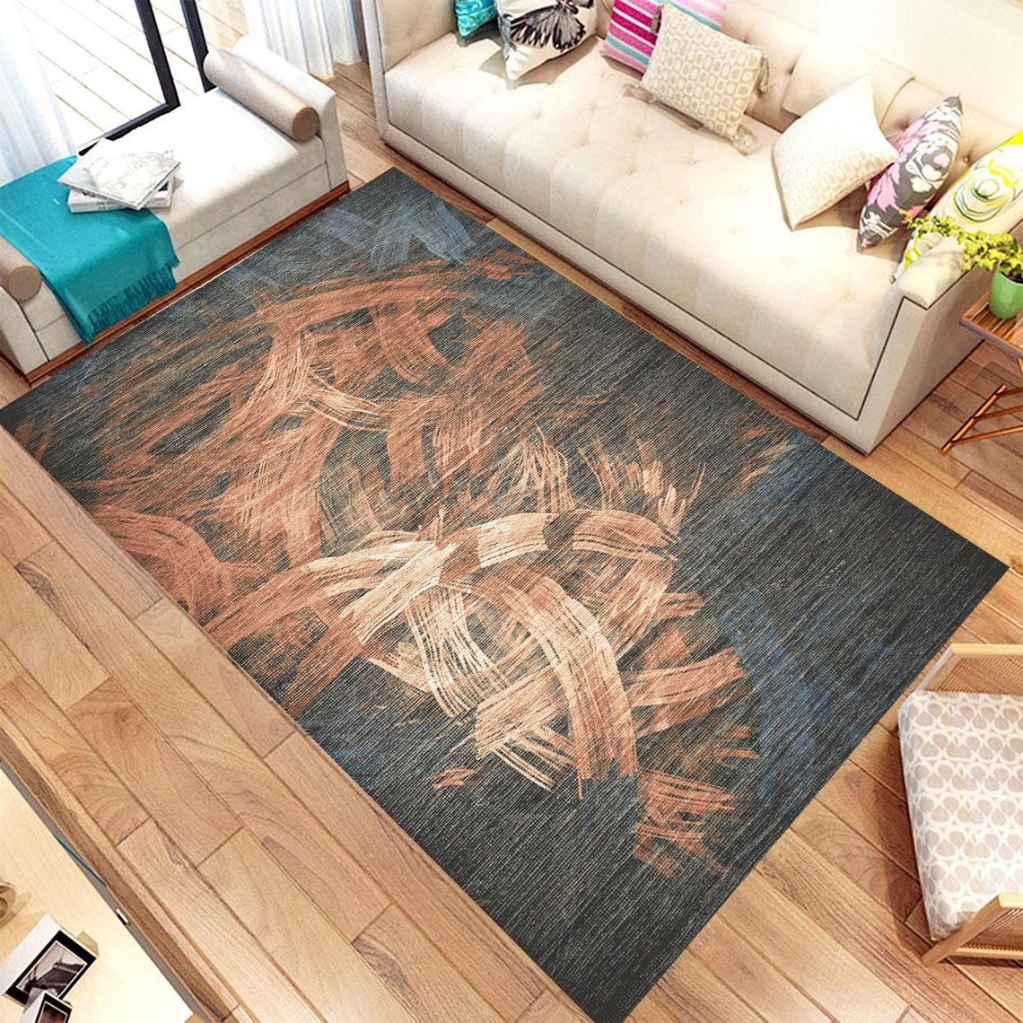 

Современный стиль абстрактный ковер для гостиной противоскользящий коврик оптический творческий коврик черно-белые решетчатые коврики 60cm x 90cm