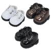 1 Pair Doll Accessory Shoes Dress Up Toy for 15cm Doll DIY Supplies Stylish Fashion Doll Lace up Shoes Doll PU Leather Shoes
