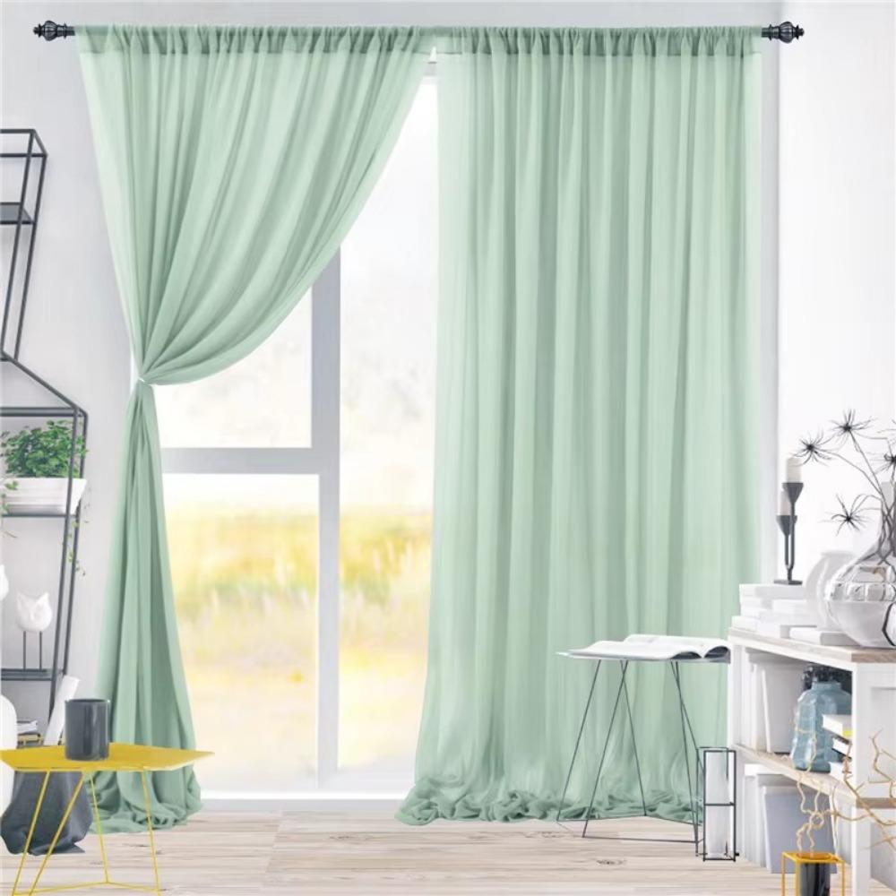 

150x215CM Backdrop Curtain Chiffon Photography Backgrounds New Wedding Arch Drapes Baby Shower темно-червоний колір
