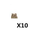 10PCS/LOT MOC Military Building Blocks Soldiers Figure Vest Helmet Belt Mask Earphone Bricks Army Accessories Toys J021