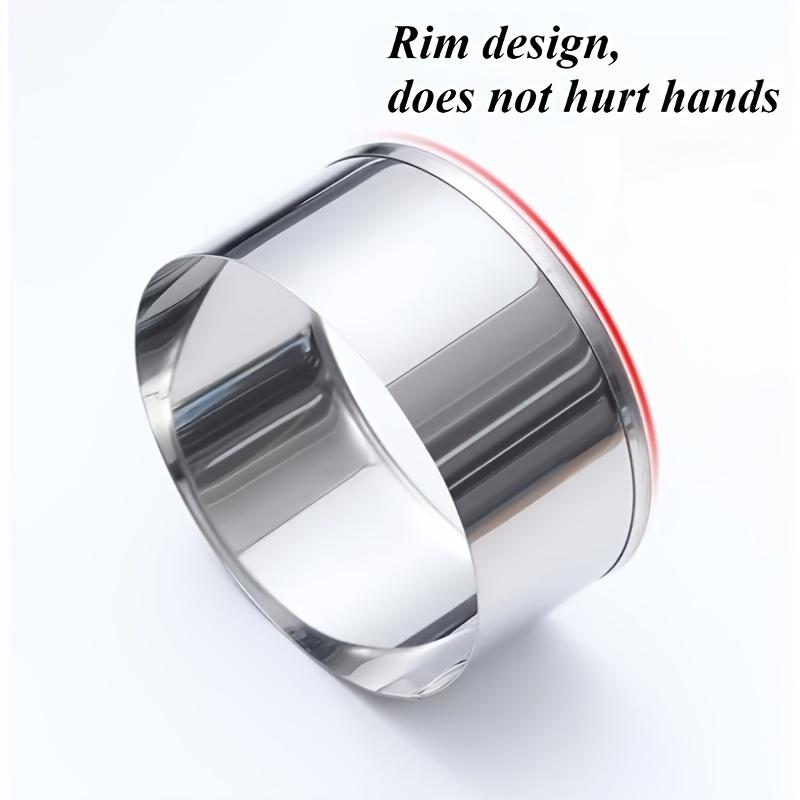 5PCS Round Dumplings Wrappers Molds Stainless Steel Biscuit Mold Biscuit Cookie Cutters Set Pastry Wrapper Dough Cutting Tool