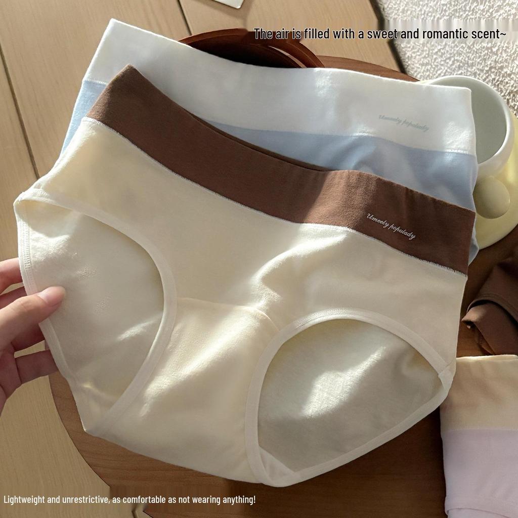 Slip da Bambina in Puro Cotone Antibatterico 10A, Cavallo Esteso, Elastico in Vita a Contrasto, Vita Media, Comodi e Delicati sulla Pelle