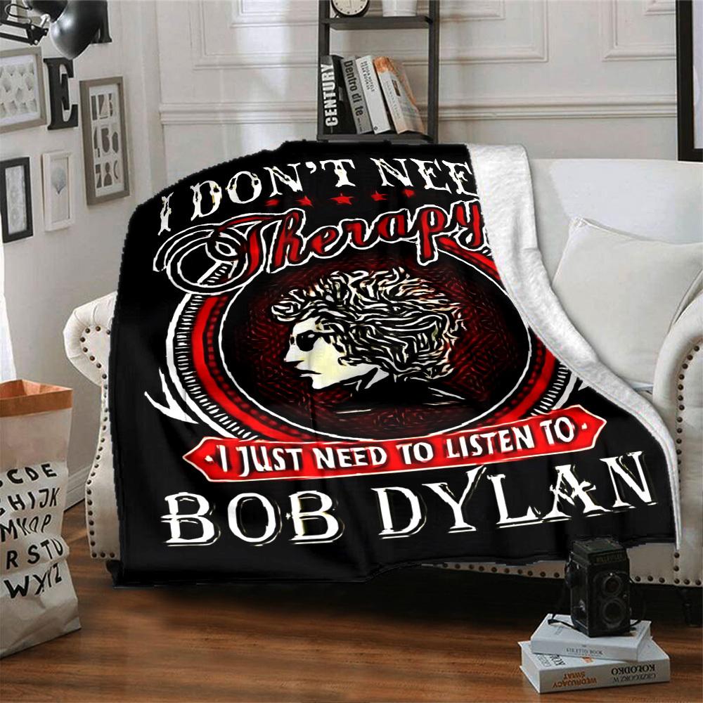 1pc Therapy Bob Dylan Themed Printed Soft and Comfortable Home Blanket, Small Throw Blanket, Nap Blanket, Suitable As a Gift L067