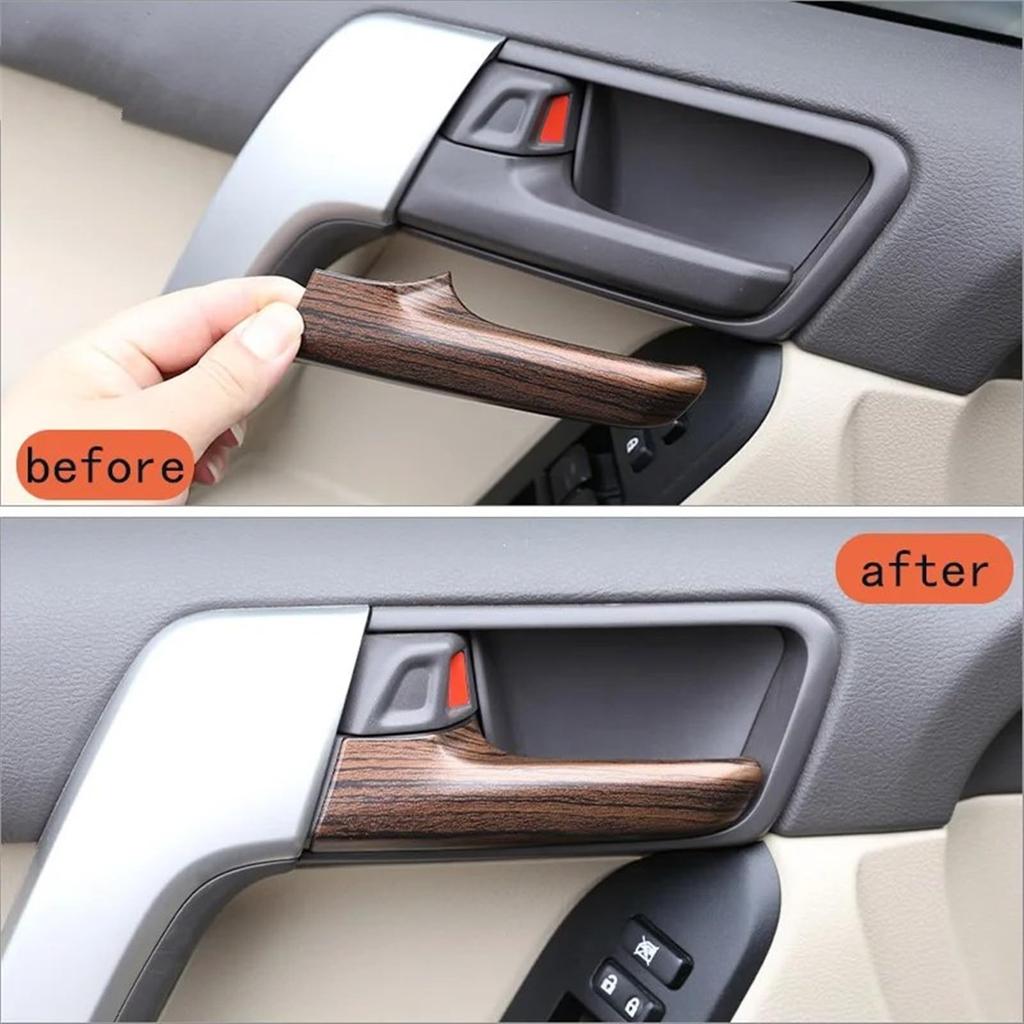 Interior Parts Toyota Land Cruiser Prado FJ150 150 2010-2019 Pine Wood Grain Car Upholstery