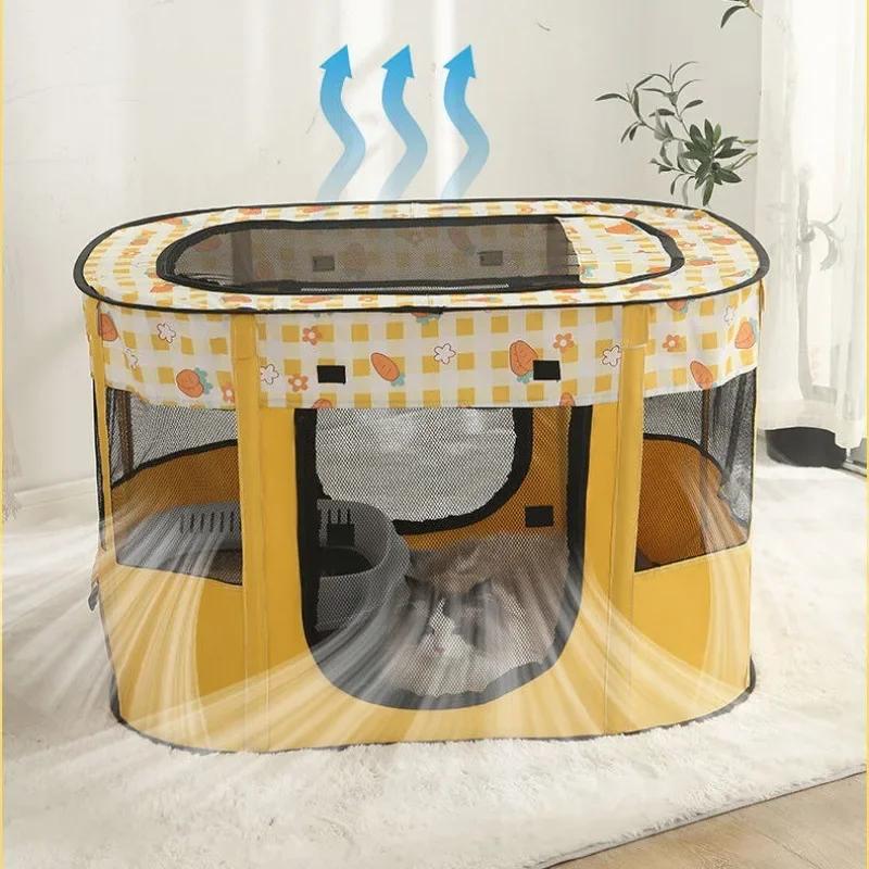 Foldable Pet PlaypenPortable Pet Tent Cat Delivery Room For Pet Birthing Center Crates Kennel Outdoor Indoor Dog Playpen