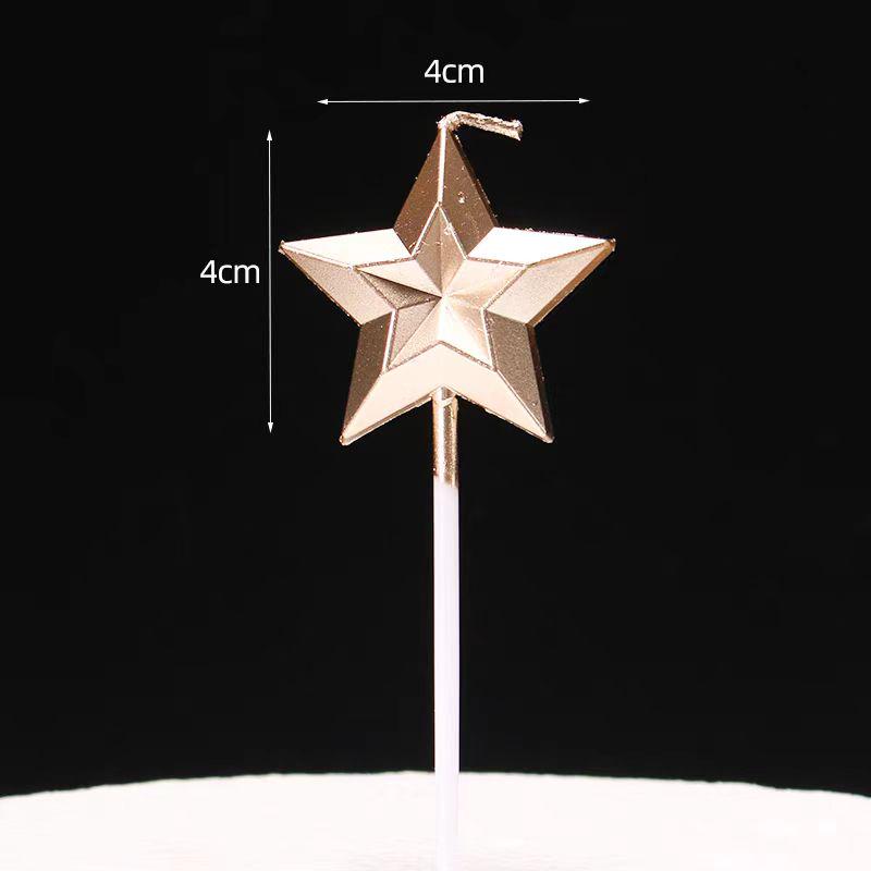 2024 Christmas Cake Decorations: Mini Tree, Ribbon, Star, and Candle Toppers