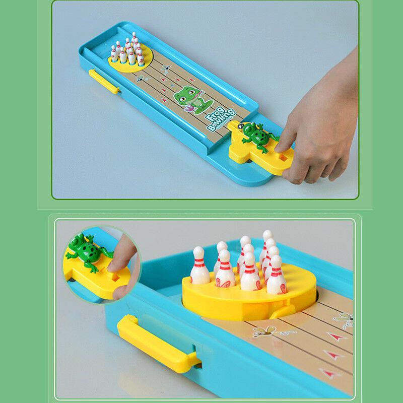 Mini Children Frog Bowling Desktop Interactive Games Educational Toys Launch Pad